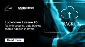 data backup should happen in layers