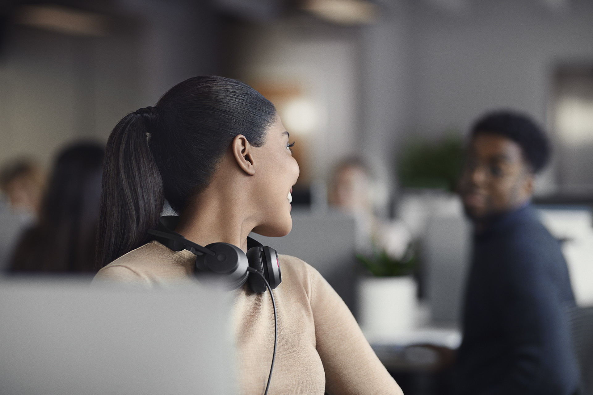 Jabra Evolve2 40 Open Office Headset Off