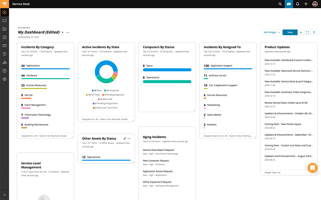 Solarwinds service desk