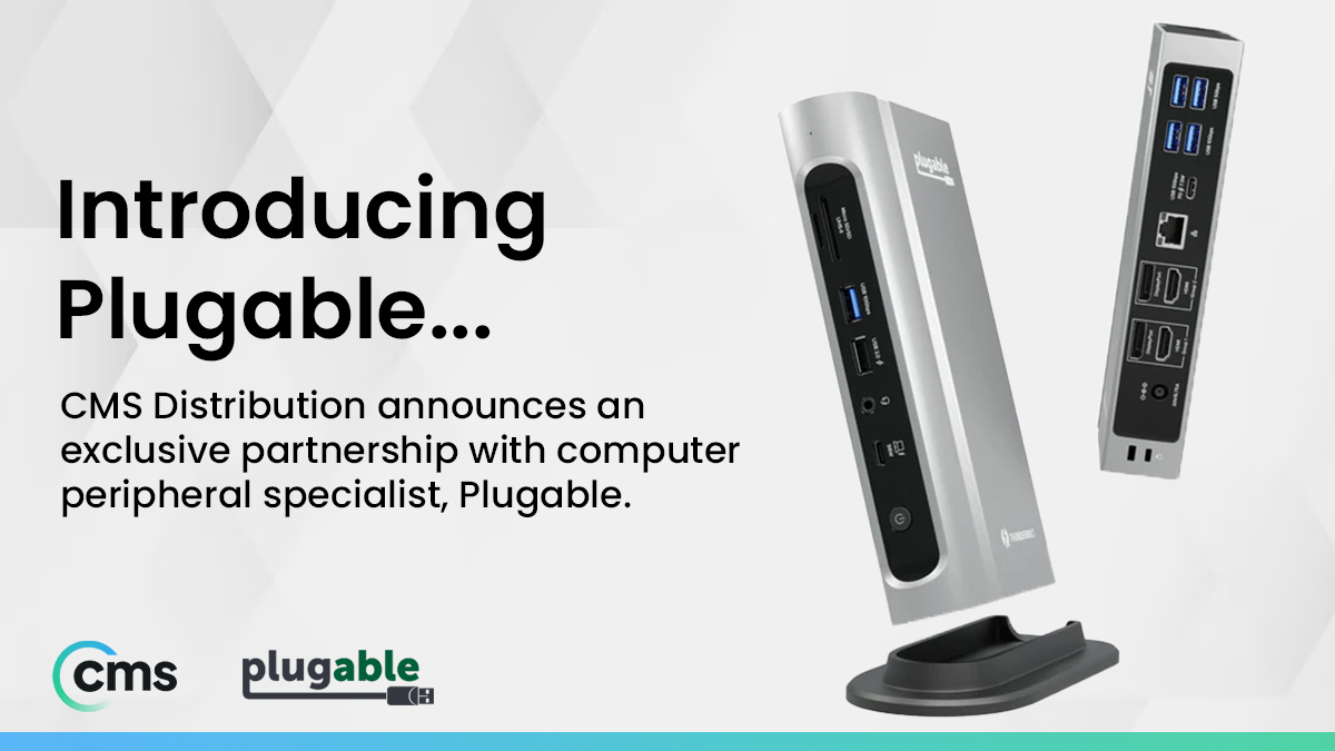Award-winning IT connectivity accessories brand, Plugable, Partners with CMS Distribution